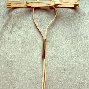 Cream and gold choker